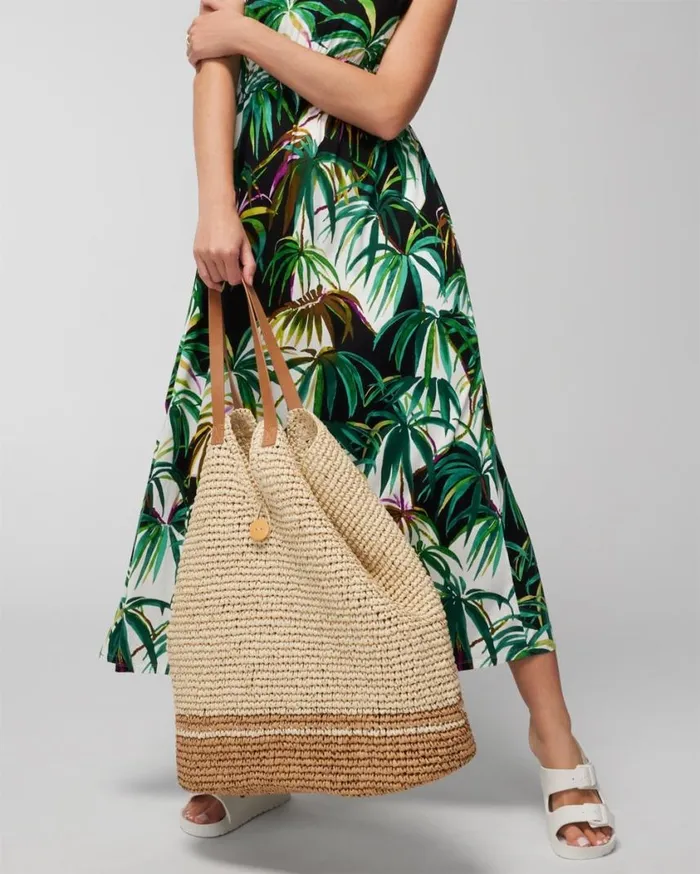 Soma Soma Swim Oversized Beach Bag Brown Women Swim