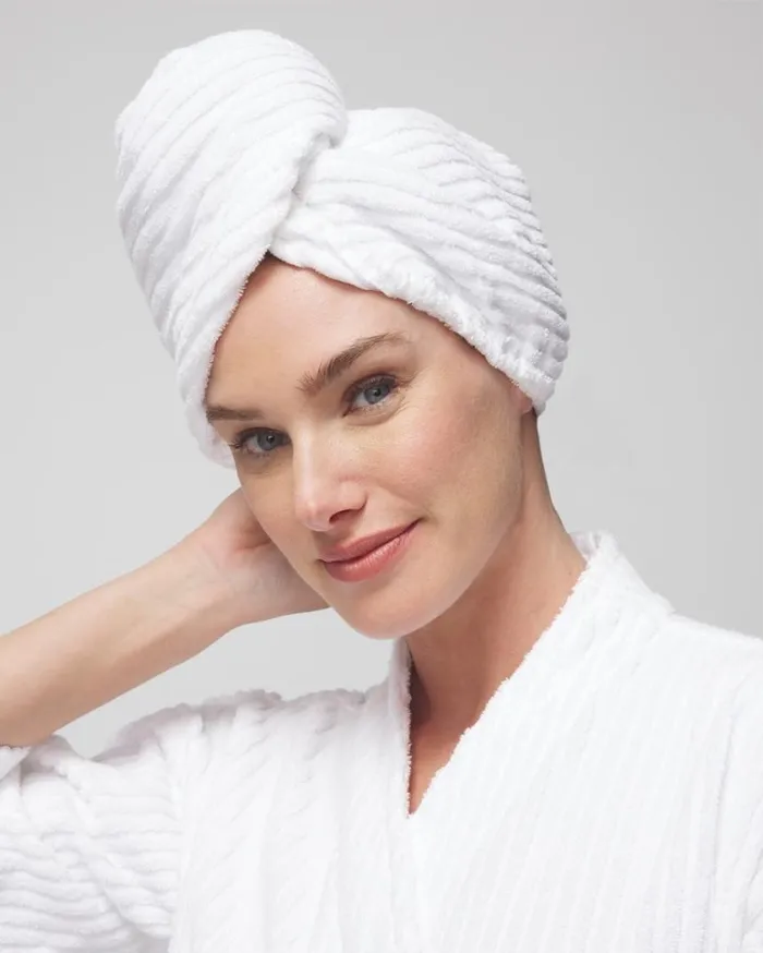 Soma Spa Hair Wrap Optic White Women Slippers and Accessories