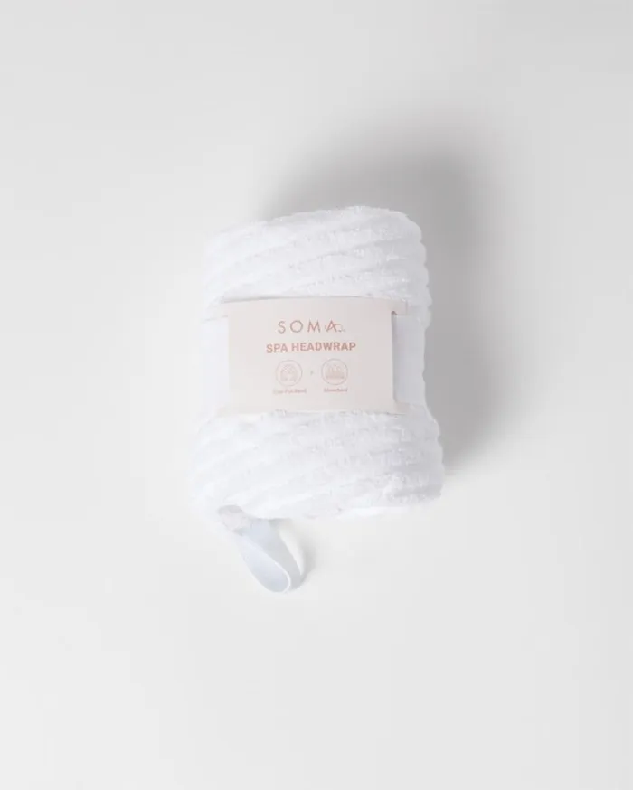 Soma Spa Hair Wrap Optic White Women Slippers and Accessories