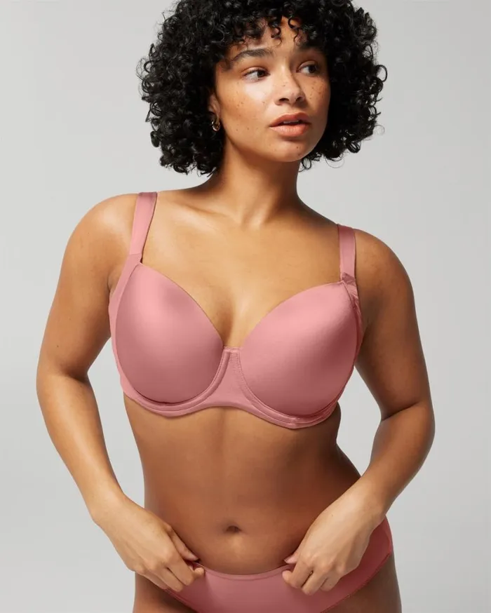 Soma Stunning Support Smooth Full Coverage Bra Pale Sand Women Lingerie
