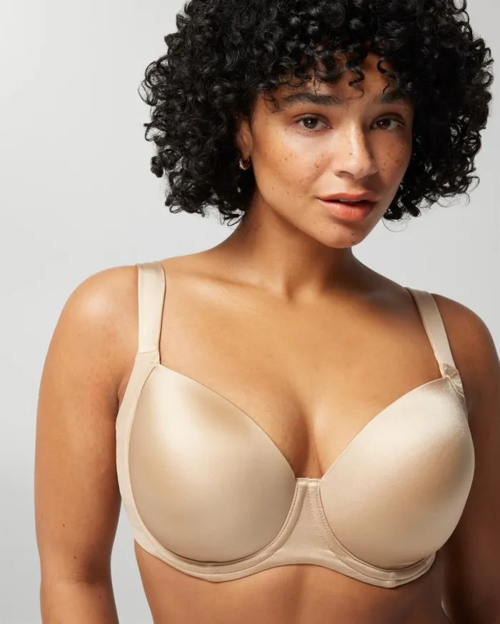 Soma Stunning Support Smooth Full Coverage Bra Pale Sand Women Lingerie