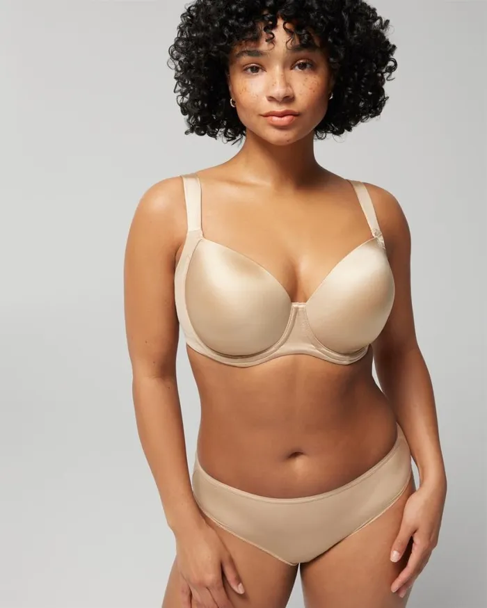 Soma Stunning Support Smooth Full Coverage Bra Pale Sand Women Lingerie