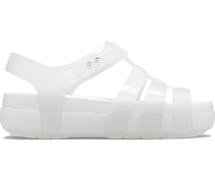 Splash Glossy Fisherman White Women Crocs Sandals