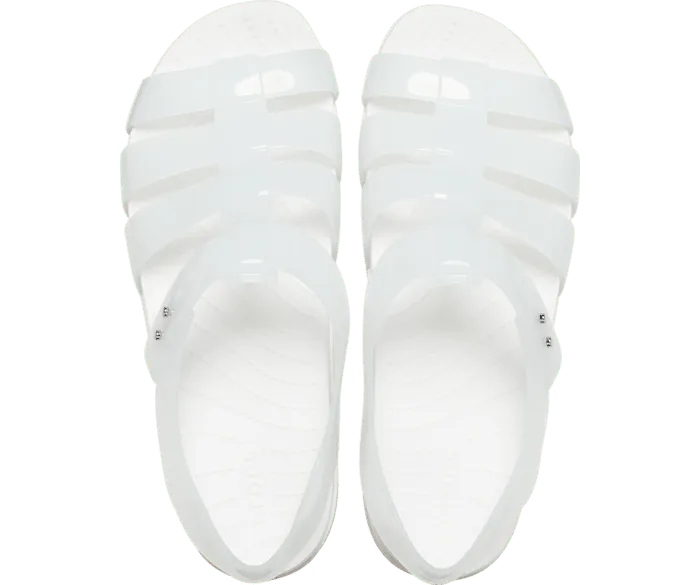 Splash Glossy Fisherman White Women Crocs Sandals