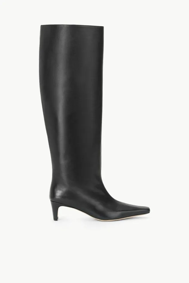STAUD Boots WIDE SHAFT WALLY BOOT Black 8211 Women