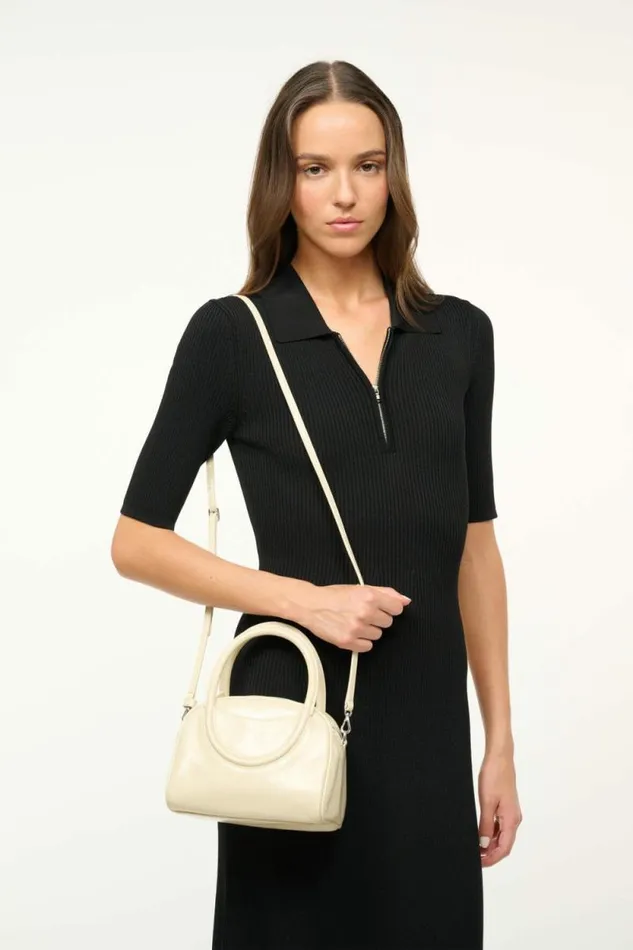 STAUD Clutches and Handhelds MAUDE MINI BOWLER BAG Cream 8211 Women STAUD Clutches and Handhelds MAUDE MINI BOWLER BAG Cream 8211 Women