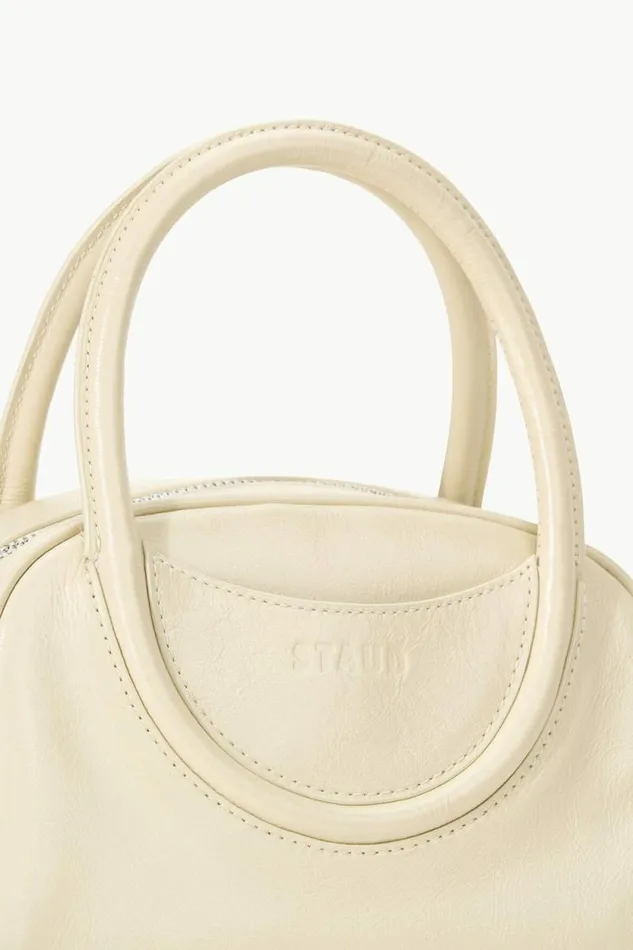 STAUD Clutches and Handhelds MAUDE MINI BOWLER BAG Cream 8211 Women STAUD Clutches and Handhelds MAUDE MINI BOWLER BAG Cream 8211 Women