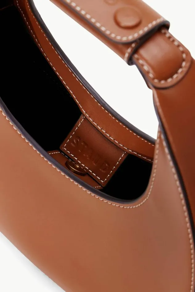 STAUD Crossbody MINI MOON BAG Tan 8211 Women STAUD Crossbody MINI MOON BAG Tan 8211 Women