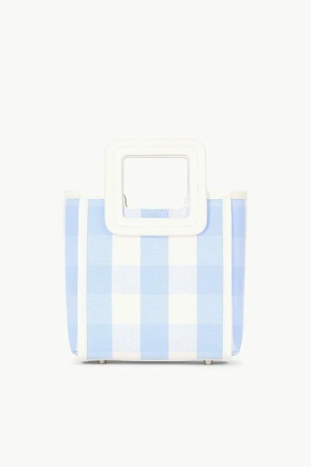 STAUD Crossbody MINI SHIRLEY BAG Sky Gingham 8211 Women STAUD Crossbody MINI SHIRLEY BAG Sky Gingham 8211 Women