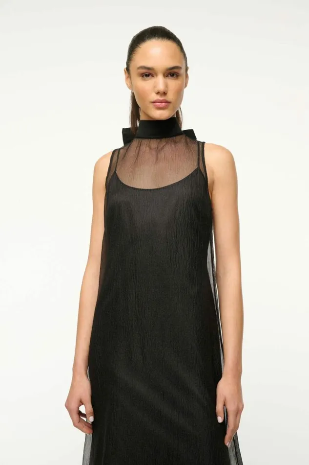 STAUD Dresses ALBEE DRESS Black 8211 Women STAUD Dresses ALBEE DRESS Black 8211 Women