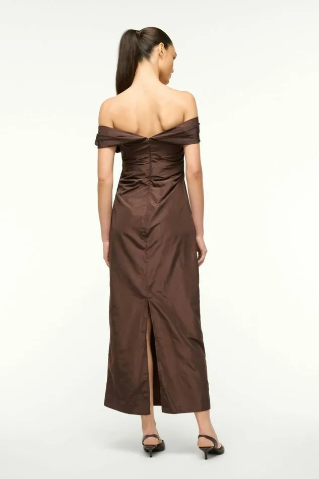 STAUD Dresses ANDREA DRESS Dark Chocolate 8211 Women