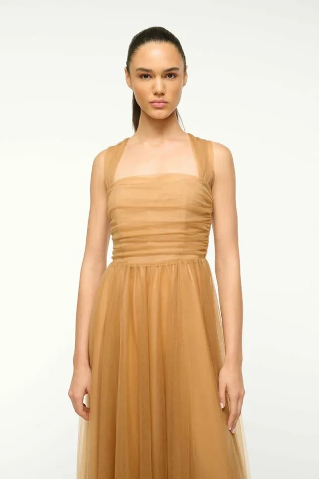 STAUD Dresses ANTONIA DRESS Camel 8211 Women