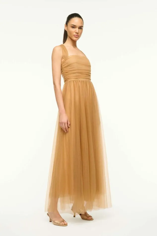STAUD Dresses ANTONIA DRESS Camel 8211 Women