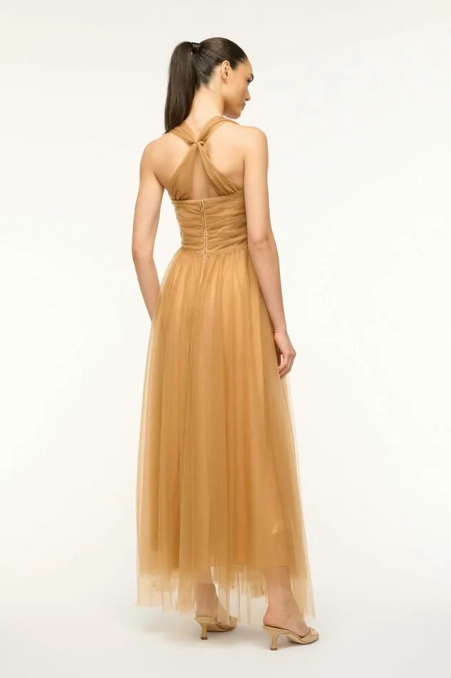STAUD Dresses ANTONIA DRESS Camel 8211 Women