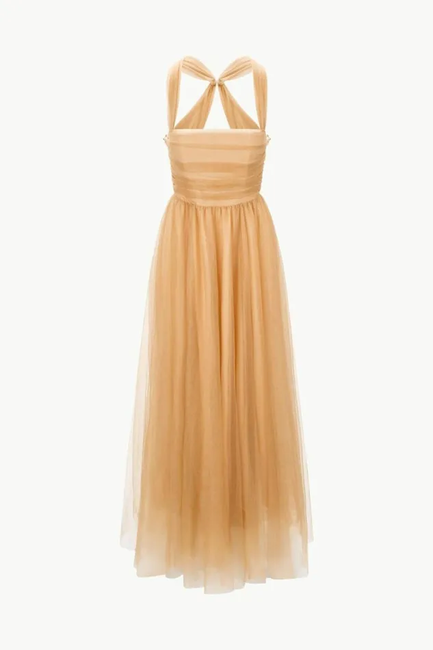 STAUD Dresses ANTONIA DRESS Camel 8211 Women