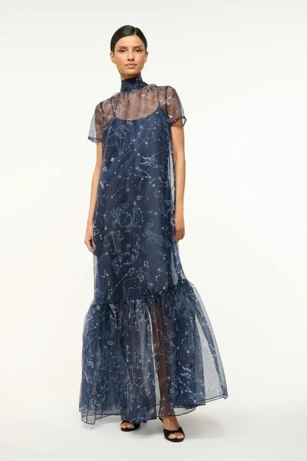 STAUD Dresses CALLUNA DRESS Zodiac Constellation 8211 Women