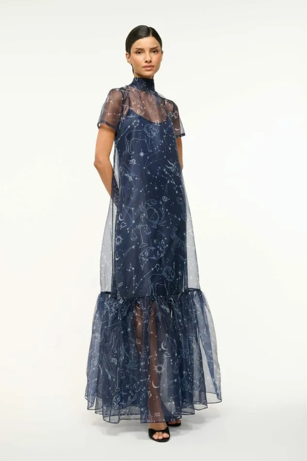 STAUD Dresses CALLUNA DRESS Zodiac Constellation 8211 Women STAUD Dresses CALLUNA DRESS Zodiac Constellation 8211 Women