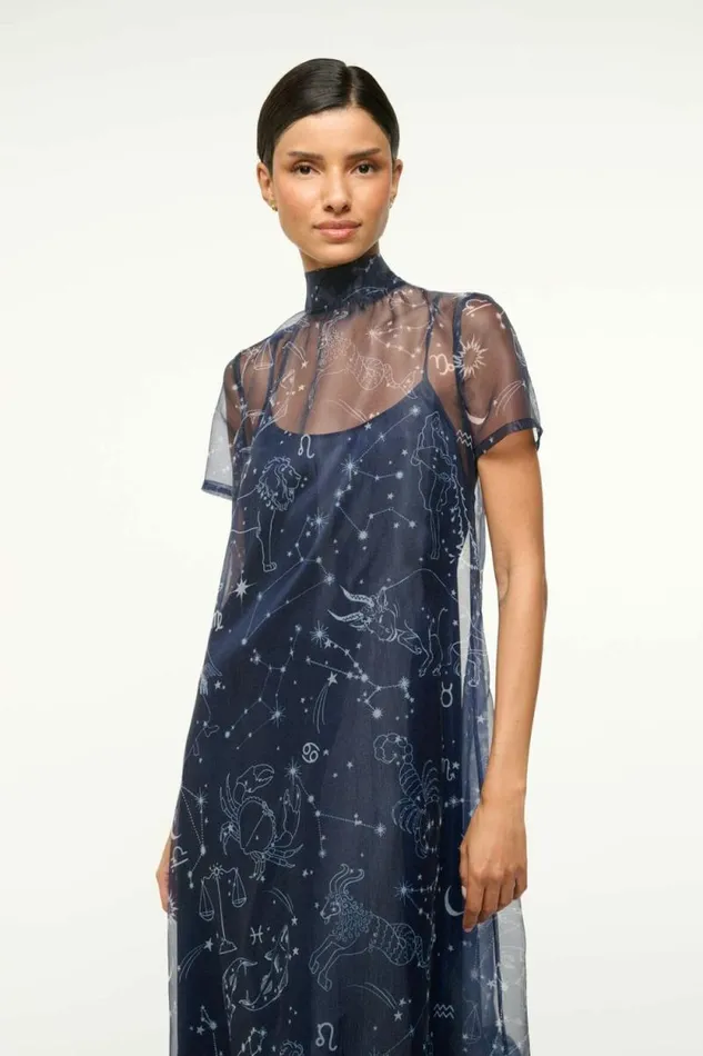 STAUD Dresses CALLUNA DRESS Zodiac Constellation 8211 Women STAUD Dresses CALLUNA DRESS Zodiac Constellation 8211 Women