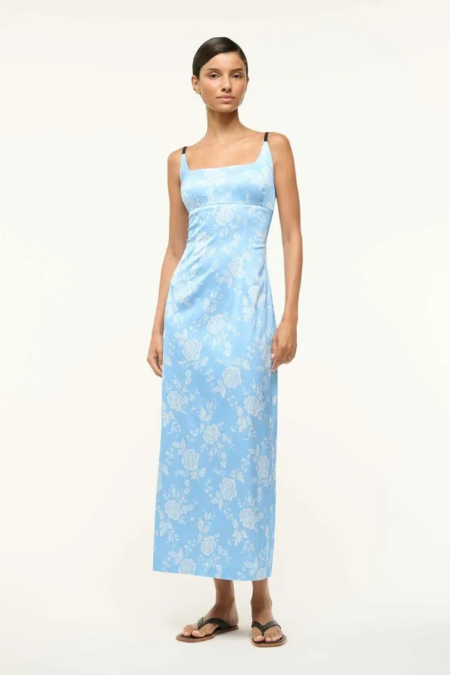 STAUD Dresses CAROL DRESS Blue Rose 8211 Women