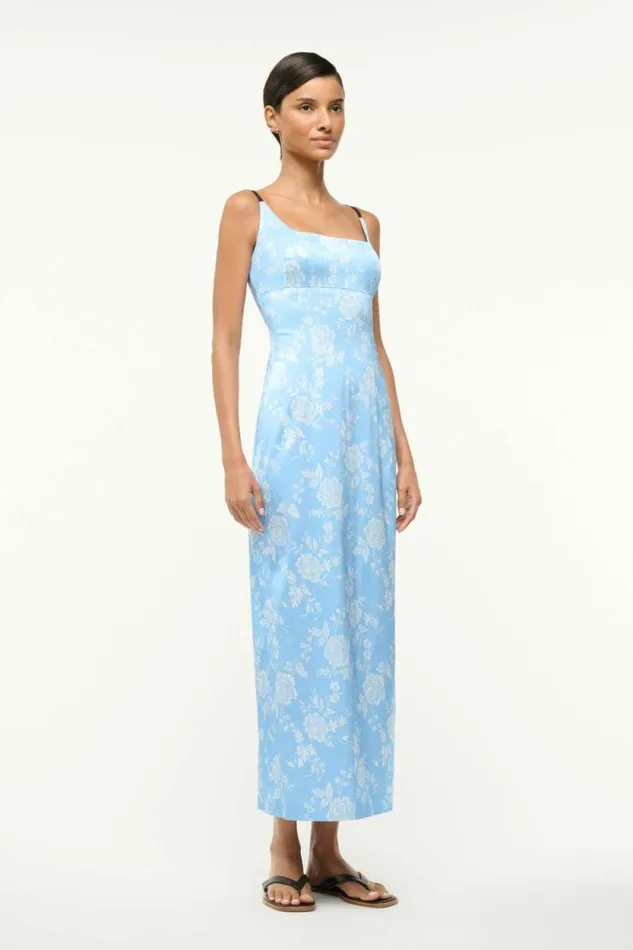STAUD Dresses CAROL DRESS Blue Rose 8211 Women STAUD Dresses CAROL DRESS Blue Rose 8211 Women