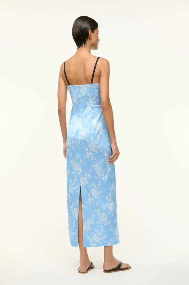 STAUD Dresses CAROL DRESS Blue Rose 8211 Women STAUD Dresses CAROL DRESS Blue Rose 8211 Women