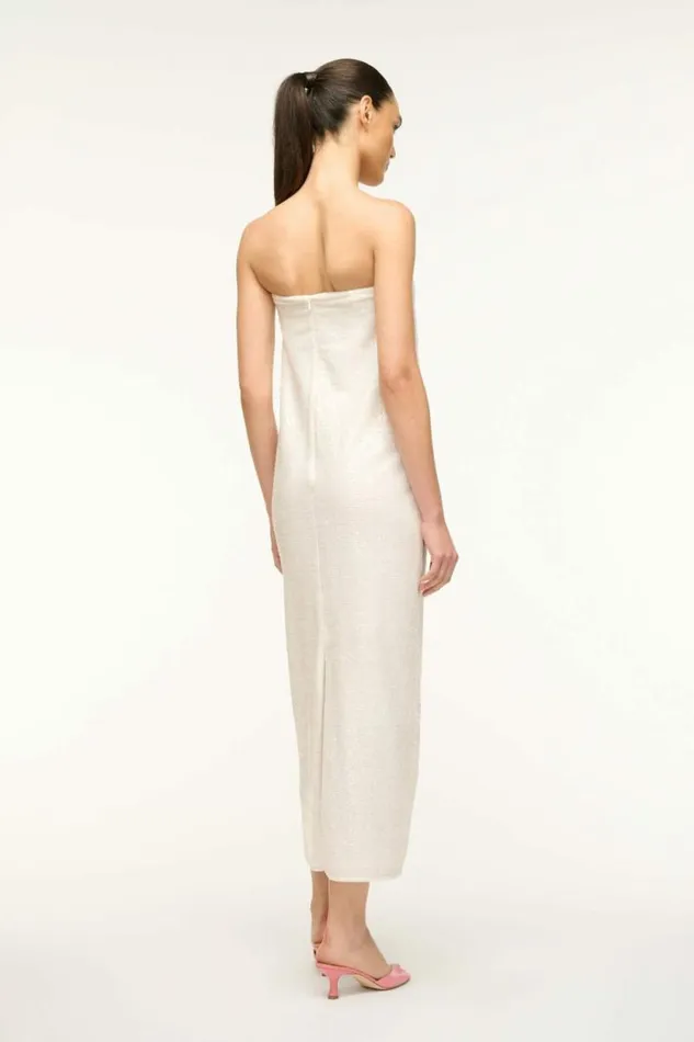 STAUD Dresses CASEY DRESS Magnolia 8211 Women STAUD Dresses CASEY DRESS Magnolia 8211 Women