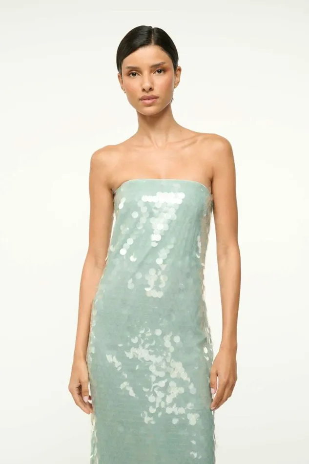 STAUD Dresses CASEY DRESS Mist 8211 Women STAUD Dresses CASEY DRESS Mist 8211 Women