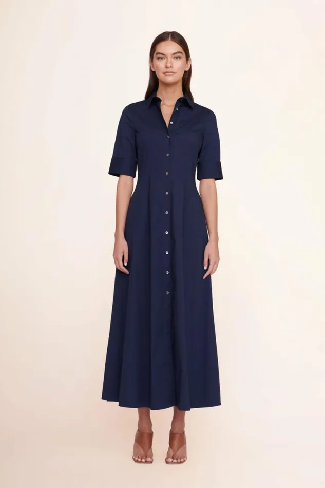 STAUD Dresses JOAN MAXI DRESS Navy 8211 Women