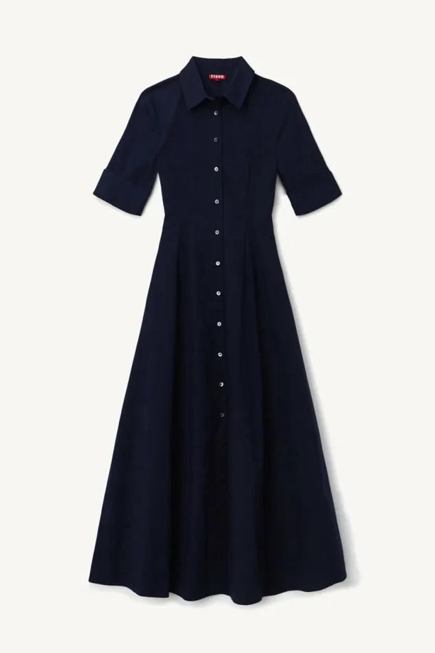 STAUD Dresses JOAN MAXI DRESS Navy 8211 Women