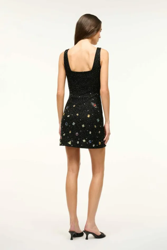 STAUD Dresses LE SABLE DRESS Black Celestial 8211 Women STAUD Dresses LE SABLE DRESS Black Celestial 8211 Women