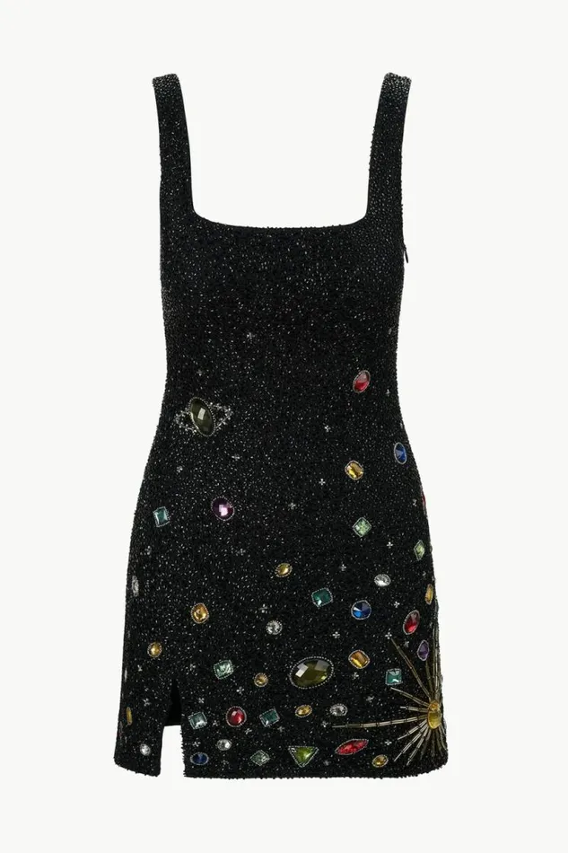 STAUD Dresses LE SABLE DRESS Black Celestial 8211 Women STAUD Dresses LE SABLE DRESS Black Celestial 8211 Women