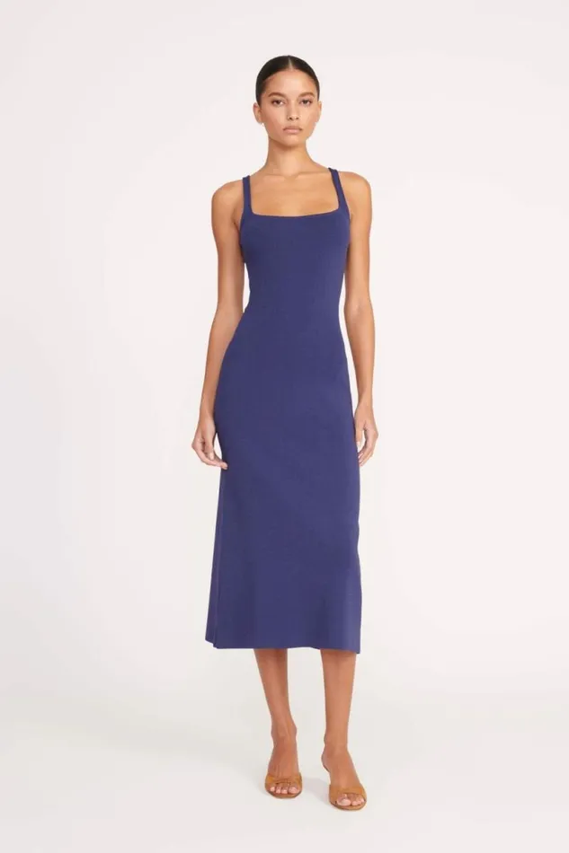 STAUD Dresses PAITYN DRESS Navy 8211 Women
