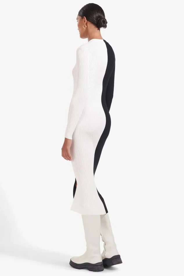 STAUD Dresses SHOKO SWEATER Black White 8211 Women STAUD Dresses SHOKO SWEATER Black White 8211 Women
