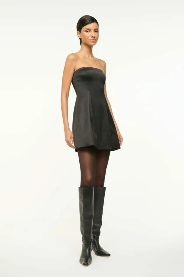 STAUD Dresses SILVIA DRESS Black 8211 Women STAUD Dresses SILVIA DRESS Black 8211 Women