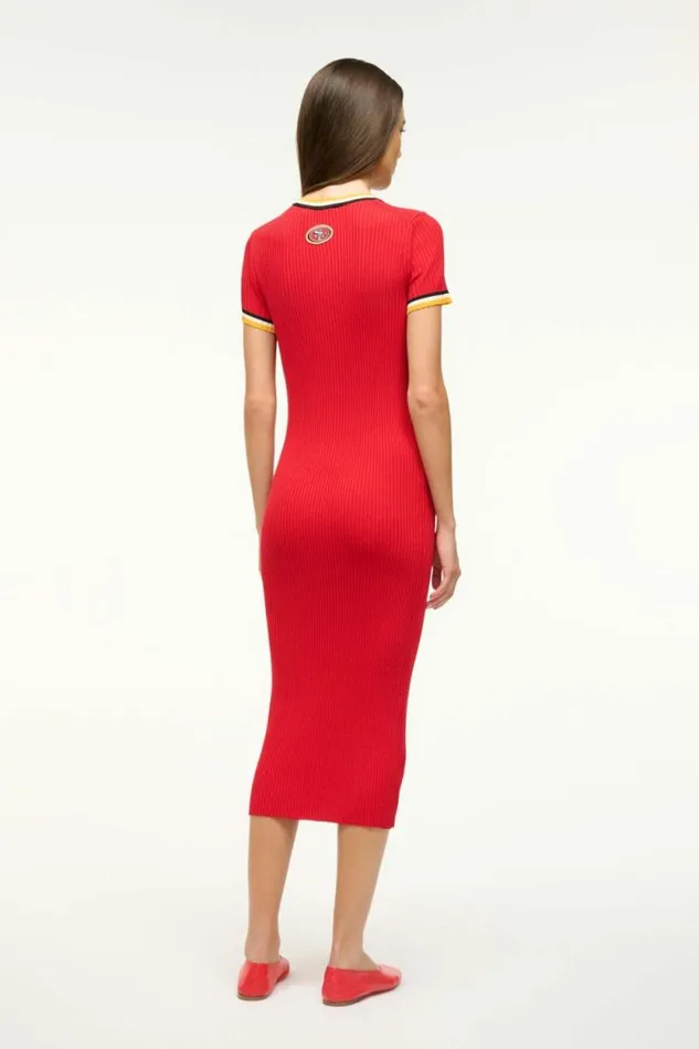 STAUD Dresses THE NFL COLLEEN DRESS 49ers 8211 Women STAUD Dresses THE NFL COLLEEN DRESS 49ers 8211 Women