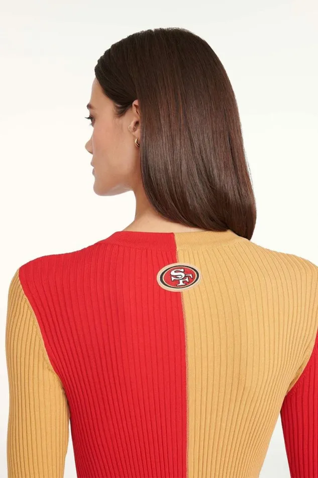 STAUD Dresses THE NFL SHOKO SWEATER San Francisco 49ers 8211 Women STAUD Dresses THE NFL SHOKO SWEATER San Francisco 49ers 8211 Women