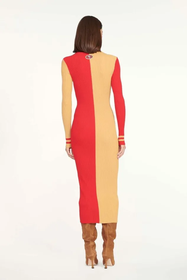 STAUD Dresses THE NFL SHOKO SWEATER San Francisco 49ers 8211 Women STAUD Dresses THE NFL SHOKO SWEATER San Francisco 49ers 8211 Women