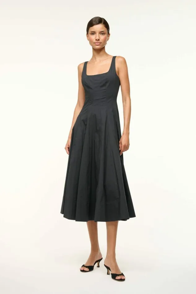 STAUD Dresses WELLS DRESS Black 8211 Women