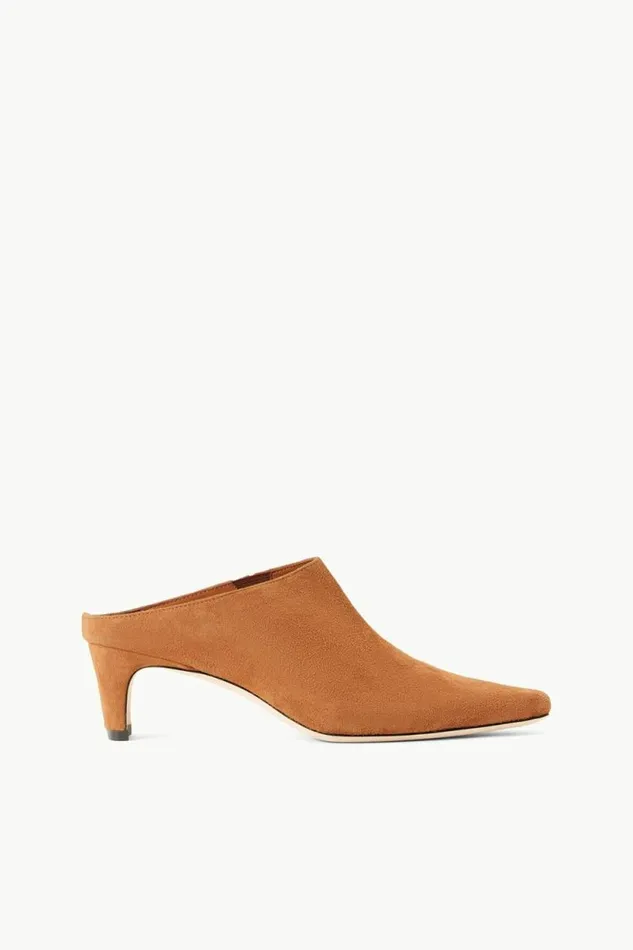 STAUD Mules and Flats WALLY MULE Tan Suede 8211 Women