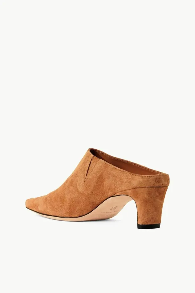 STAUD Mules and Flats WALLY MULE Tan Suede 8211 Women STAUD Mules and Flats WALLY MULE Tan Suede 8211 Women