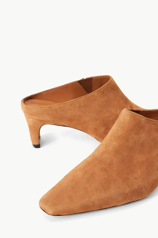 STAUD Mules and Flats WALLY MULE Tan Suede 8211 Women STAUD Mules and Flats WALLY MULE Tan Suede 8211 Women
