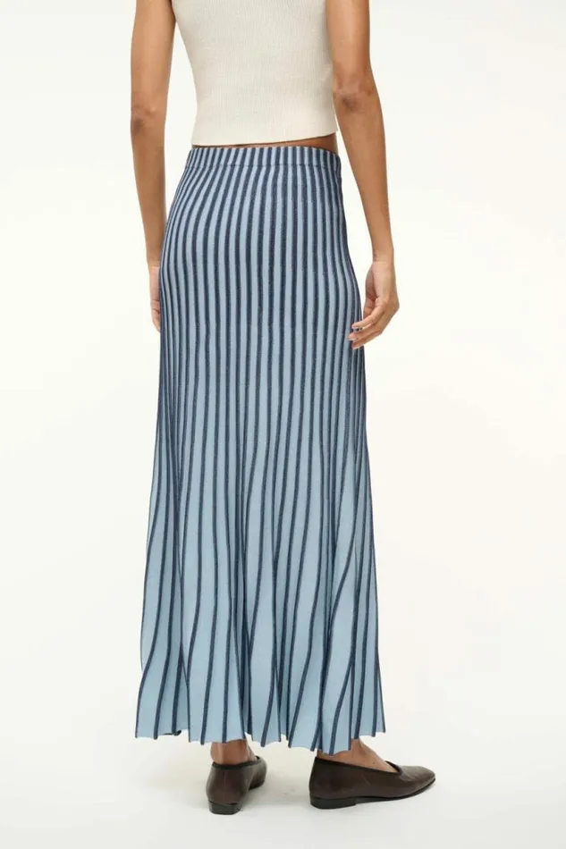 STAUD Skirts ALEIDA SKIRT Navy Clear Blue 8211 Women