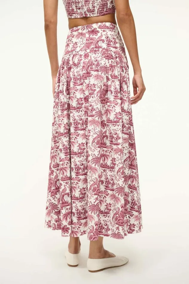 STAUD Skirts PROCIDA SKIRT Bordeaux Toile 8211 Women STAUD Skirts PROCIDA SKIRT Bordeaux Toile 8211 Women