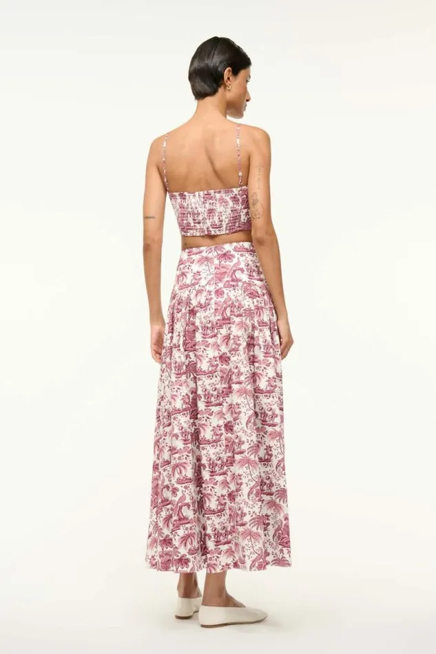 STAUD Skirts PROCIDA SKIRT Bordeaux Toile 8211 Women STAUD Skirts PROCIDA SKIRT Bordeaux Toile 8211 Women