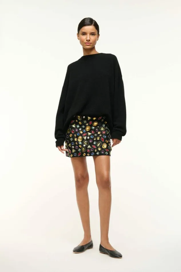 STAUD Skirts SUPERNOVA SKIRT Black Celestial 8211 Women