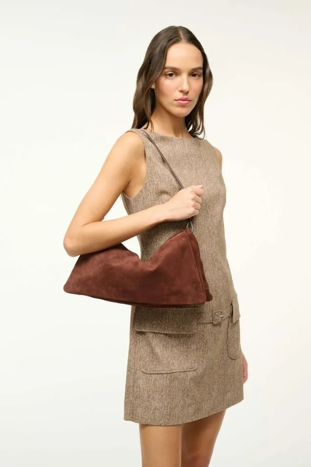 STAUD STAUD and Wrangler WALLY SHOULDER BAG Mahogany 8211 Women STAUD STAUD and Wrangler WALLY SHOULDER BAG Mahogany 8211 Women