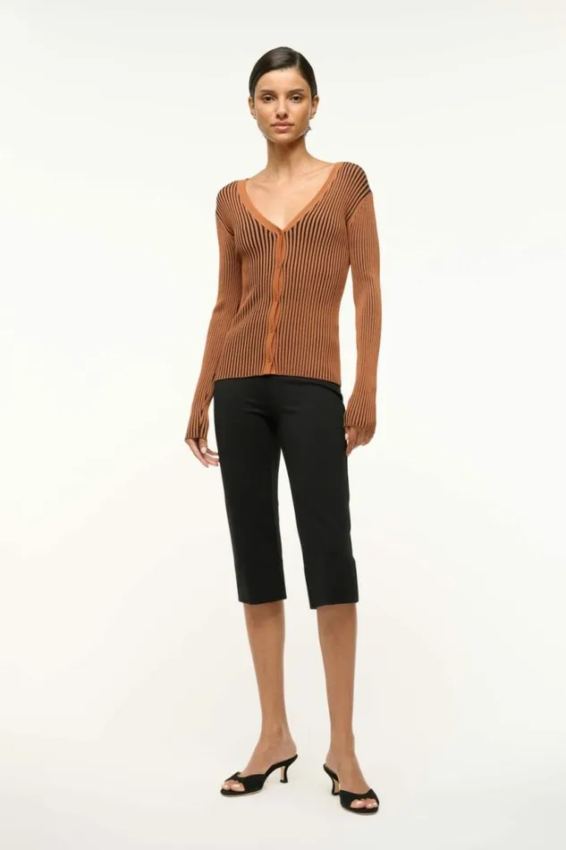 STAUD Sweaters CARGO SWEATER Black Tan 8211 Women