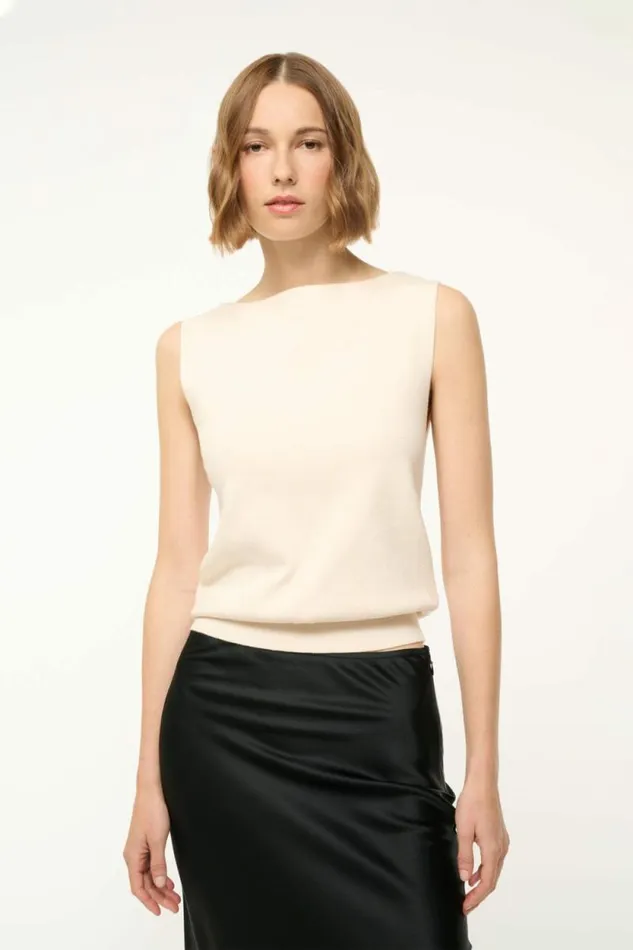 STAUD Sweaters ROCKI SWEATER Ecru 8211 Women STAUD Sweaters ROCKI SWEATER Ecru 8211 Women