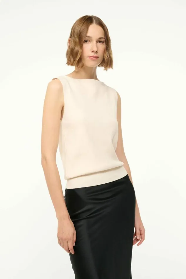 STAUD Sweaters ROCKI SWEATER Ecru 8211 Women STAUD Sweaters ROCKI SWEATER Ecru 8211 Women