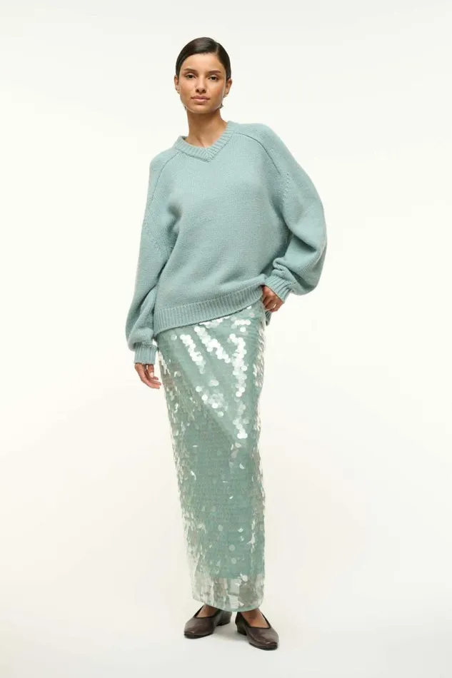 STAUD Sweaters WILSON SWEATER Mist 8211 Women